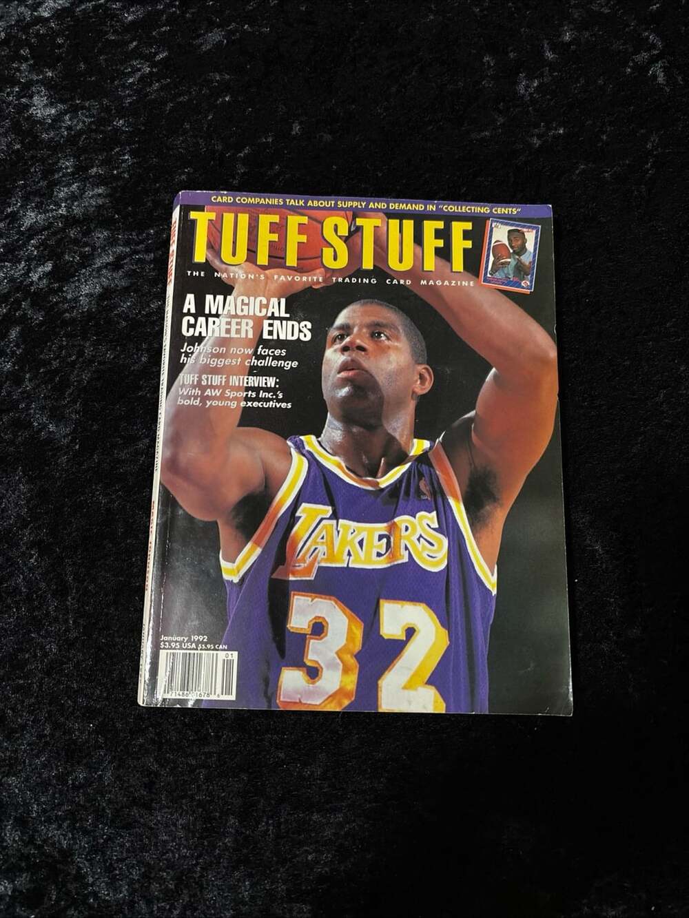 Tuff Stuff Magazine January 1992 Magic Johnson.
